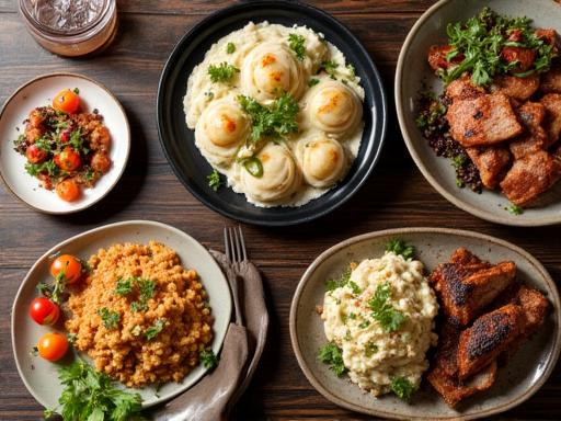 Elegancki lunch biznesowy z polskimi daniami